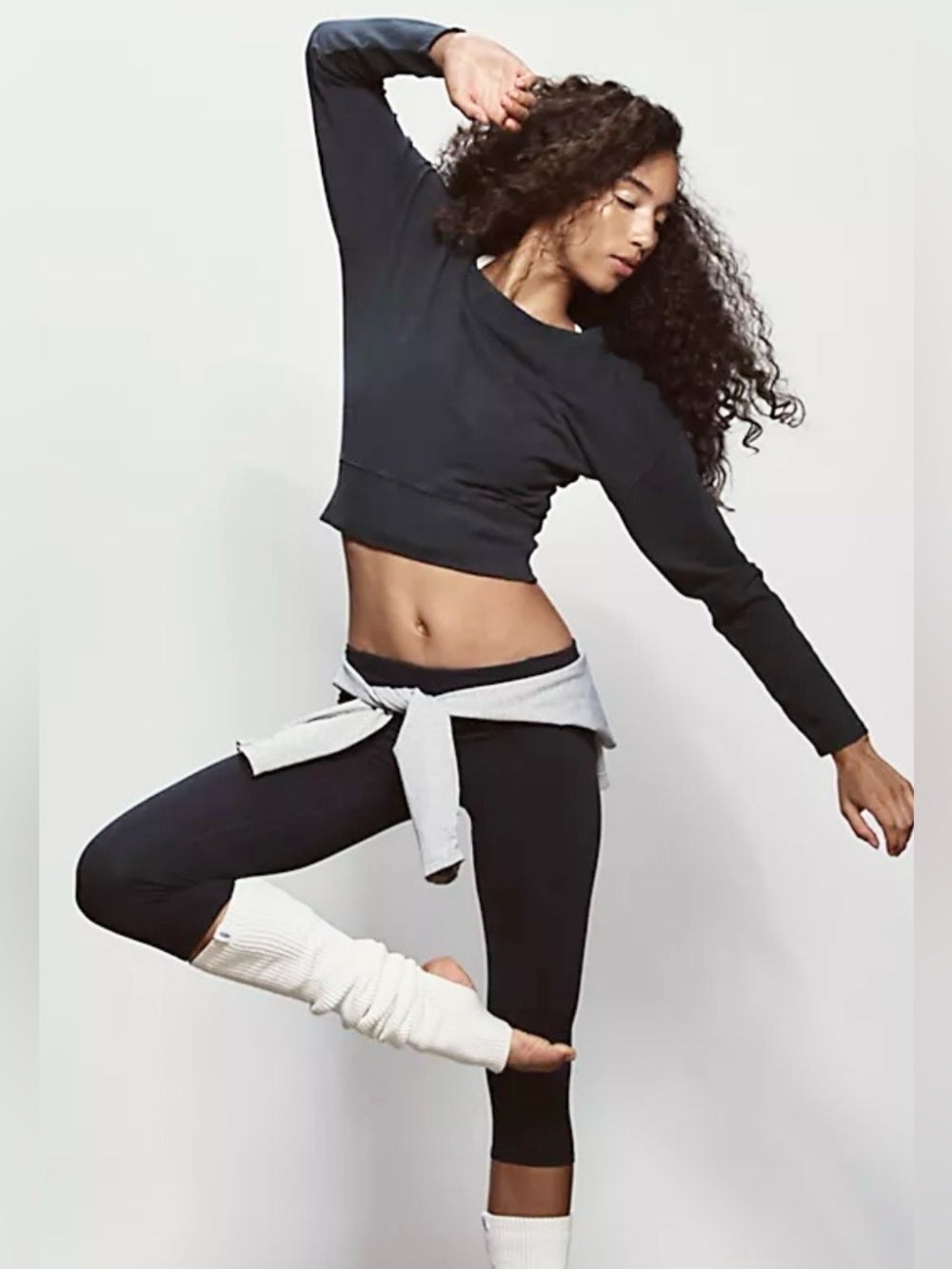 NWT FREE PEOPLE MOVEMENT HOT SHOT KICK IT LAYER BLACK